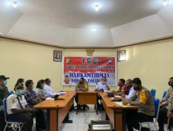 Strategi Efektif Penanganan Covid-19, Kapolres Tolikara Lakukan FGD bersama TNI , Nakes dan Pemda