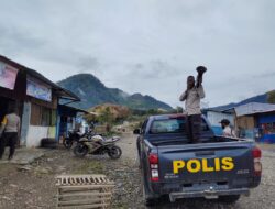 Sambut Hari Bhayangkara Ke – 75, Polres Tolikara Laksanakan Patroli dan Berikan Imbauan Puncak Vaksinasi Massal Pada Masyarakat