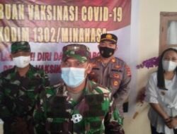 Sukses Gelar Vaksinasi Kodim1302 Minahasa Kerja Sama Dengan Pemerintah Kecamatan 