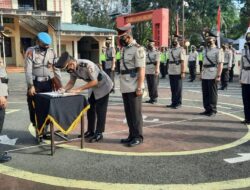 Kapolres Takalar Pimpin Sertijab 3 Kapolsek dan 3 PJU Polres Takalar