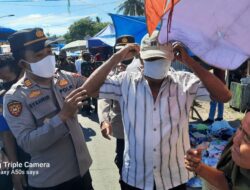 Satuan Binmas Polres Takalar Bagi Masker dan Sosialisasi 5 M Dalam Giat Operasi Yustisi