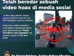 Polri Pastikan Beredarnya Video Rusuh Demo Hari Ini Hoaks