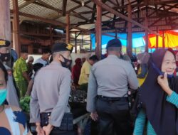 Operasi Yustisi Satuan Samapta Polres Takalar Di Pasar Lengkese