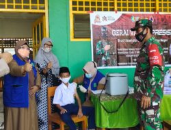 Polsek Polongbangkeng Utara Gencarkan Program Vaksinasi Pelajar Madrasah Tsanawiah Manongkoki
