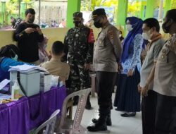 Hari ini Program Vaksinasi Presisi Keliling Polsek Polut, Sasar Pelajar SMPN 1 Polut