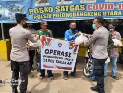 Ops Bina Kusuma Lipu 2021, Polres Takalar Sambangi 2 Lokasi dan Bagi Sembako