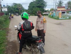 Polsek Polsel Terus Lakukan Operasi Yustisi Tertib Prokes  Takalar. Polsek Polsel Polres Takalar