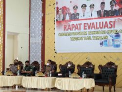 Kapolres Takalar Hadiri Rapat Evaluasi Capaian Program Vaksinasi Covid-19 di Kabupaten Takalar