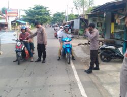 Operasi Yustisi Polsek Galesong Selatan, Tegur Warga Dengan Humanis