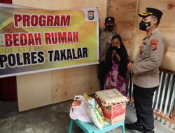 Resmikan Pembangunan Bedah Rumah, Kapolres Takalar : Bentuk Kepedulian Terhadap Sesama