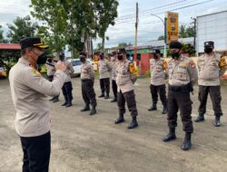 Pimpin Apel Pagi Personil Polsek Polut, Ini Penekanan Kapolres Takalar