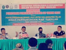 Dishub Takalar Bidang Perhubungan Darat Sosialisasi di Sembilang Kecamatan Mengenai Kendaraan Odol