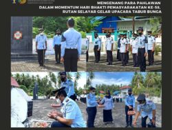 Mengenang Para Pahlawan dalam Momentum Hari Bhakti Pemasyarakatan ke-58, Rutan Selayar Gelar Upacara Tabur Bunga