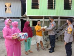 Ajak Bhayangkari, Kapolsek Galesong Selatan Besuk Pria Korban Pembusuran