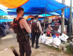 Operasi Yustisi di Pasar, Sat Samapta Polres Takalar Jaring Puluhan Warga Tidak Pakai Masker 