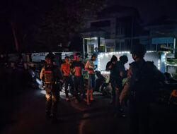 Cegah Aksi Kriminalitas Malam Hari, Sat Samapta Polres Takalar Patroli Blue Light dan Imbauan Prokes