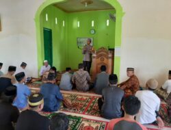 Safari jumat di Masjid Nurul Yaqin, Bhabinkamtibmas Berikan Himbauan Kamtibmas