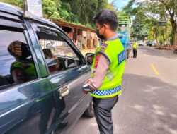 Satlantas Polres Torut Bersama Dishub Gelar Operasi Penertiban Mobil Angkutan Jurusan Rantepao -Makale