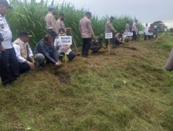 HUT Bhayangkara Ke-76 Tahun di Rangkaikan Gerakan Penanaman Pohon