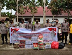 Sambut HUT-76 Bhayangkara, Polres  Torut Sambangi Panti Asuhan