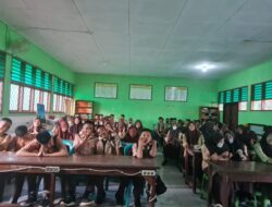 Plt. Kapolsek Galut Berikan Sosialisasi Hukum Kepada Siswa Baru Yang Mengikuti MPLS