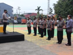 Kapolres Torut Pimpin Sertijab Sejumlah Pejabat Lingkungan Polres Toraja Utar