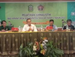 PWI Takalar Adakan Pelatihan Jurnalis Bagi Aparat Desa