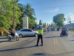 Bentuk Pelayanan Polri, Sat Lantas Polres Takalar Rutin Pengaturan Lalin di Pagi Hari