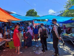 Sat Samapta Polres Takalar Laksanakan Patroli Rutin Ke Pasar Tradisional