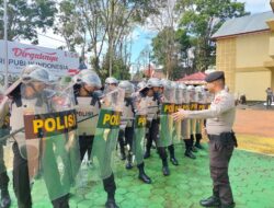 Tingkatkan Kemampuan Personel, Sat Samapta Polres Torut Gelar Latihan Dalmas