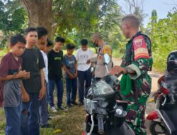 Sinergitas TNI-Polri Patroli dan Sambangi Sekolah, Berikan Pesan Kamtibmas