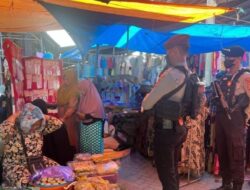 Berikan Rasa Aman, Sat Samapta Polres Takalar Lakukan Patroli Preventif di Pasar Tradisional
