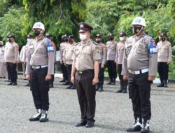 Upacara Pemberhentian Tidak Dengan Hormat Personil Polres Wajo