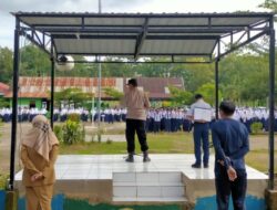 Ini Pesan Kapolsek Polut Saat Jadi Irup di SMP 1 Polut