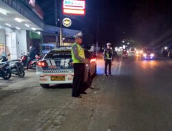 Patroli Blue Light Sat Lantas Polres Takalar di Tempat Rawan Laka Lantas