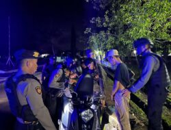 Ini Sasaran Patroli Blue Light Sat Samapta Polres Takalar di Malam Hari