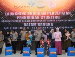 Kapolda Sulsel Launching Program Percepatan Penurunan Stunting Polda Sulsel