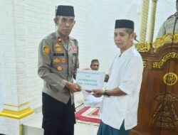 Wakapolres Takalar Bersama Forkopimda Safari Ramadhan di Masjid Darul Salam Pallantikang