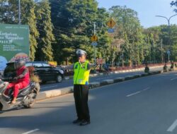 Pastikan Aman dan Lancar, Sat Lantas Polres Takalar Tetap Gatur Lalin di Bulan Suci Ramadhan