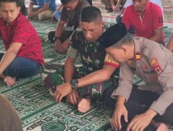 Sinergi TNI Dan Polri Melalui Sholat Jum’at Berjamaah Di Masjid.