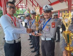 Personel Sat Lantas Polres Bulukumba Raih Juara Pertama Safety Driving.