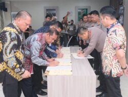 Kapolda Sulsel Tandatangani Kesepakatan Bersama Antara Satgas TPPO Polda Sulsel Dengan Instansi Terkait