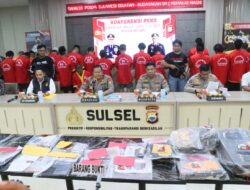 Polda Sulsel Gelar Press Release Hasil Operasi SIKAT LIPU 2023