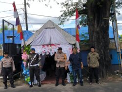 Berikan Rasa Aman, TNI-POLRI di Takalar Bersinergi Amankan Hajatan Warga