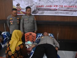 Sambut HUT Humas Ke 72, Polres Bulukumba Gelar Baksos Donor Darah