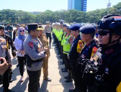 Pemilu Segera Berlangsung, Polda Sulsel Apel Gelar Pasukan Operasi Mantap Brata 2023-2024, Bersiap Amankan Pemilu