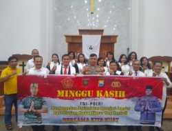 Sulsel Gelar Minggu Kasih Di Wilayah Sudiang Makassar. Sampaikan, Harap Jemaat Ikut Bersinergi Dengan Aparat Wujudkan Pemilu Aman.