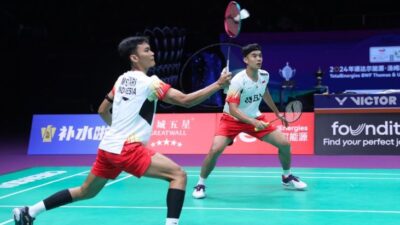 Bagas/Fikri Gemparkan Indonesia Open, Libas Wakil Tiongkok Menuju Babak 16